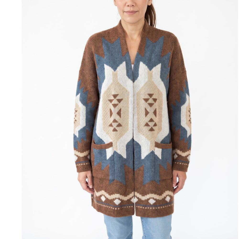 FOREVER 21 Southwestern Knit Cardigan Sweater  S